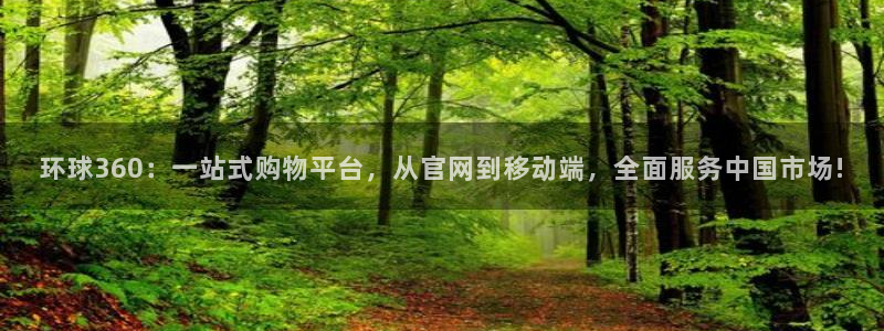 赢彩网3登陆：环球360：一站式购物平台，从官网到移动端，全面服务中国市场!